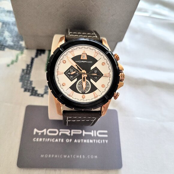 Morphic M57 Series MPH5706 Chronograph Leather Men's Watch - Picture 6 of 7